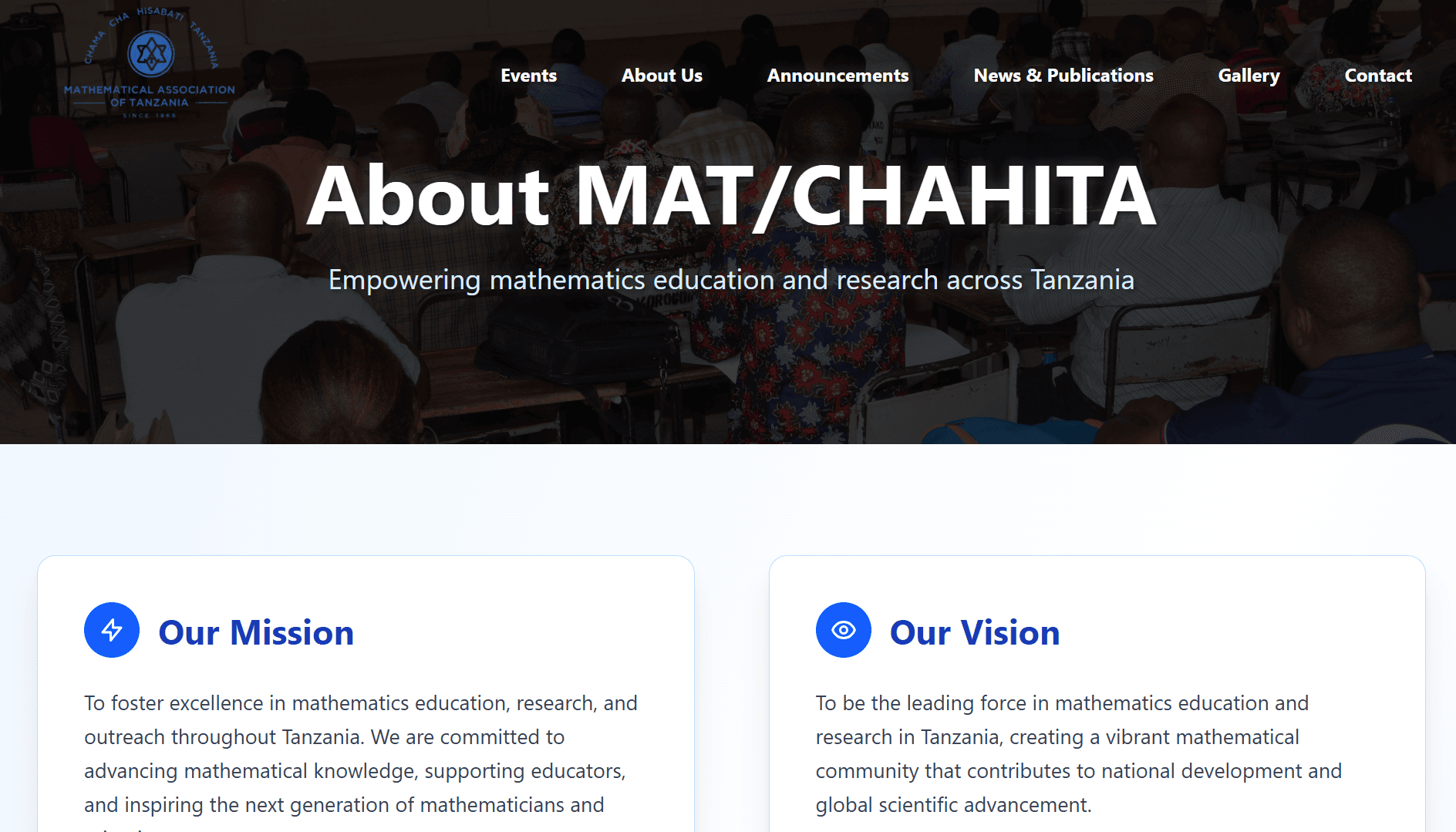 Standard website package preview